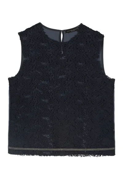 Fabiana Filippi Lace Tank Top In Multi