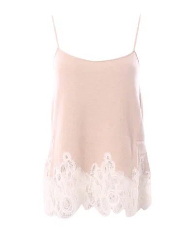 Fabiana Filippi Lace Top In Pink