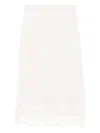 Fabiana Filippi Lace-trimmed Midi Skirt In White