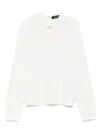 Fabiana Filippi Lace-trimmed Sweater In White