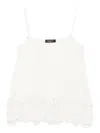 Fabiana Filippi Lace-trimmed Top In White