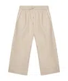 Fabiana Filippi Lace Up Loose Casual Pants In Gray