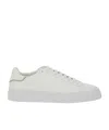 Fabiana Filippi White Leather Sneakers With Classic Lace-up Design In White