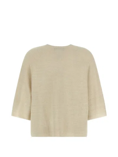 Fabiana Filippi Lamé Sweater In Gold