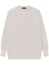 Fabiana Filippi Rib Knitted Sweater In Neutrals