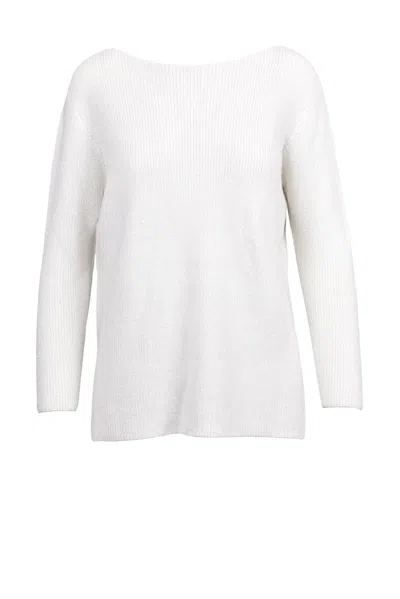 Fabiana Filippi Lamé Sweater - White
