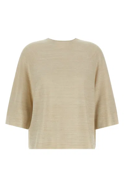 Fabiana Filippi Lamé Thread Sweater In Neutral