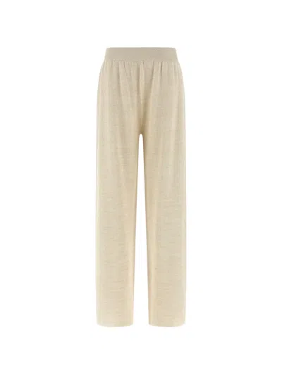 Fabiana Filippi Trousers Light And Natural In Neutral