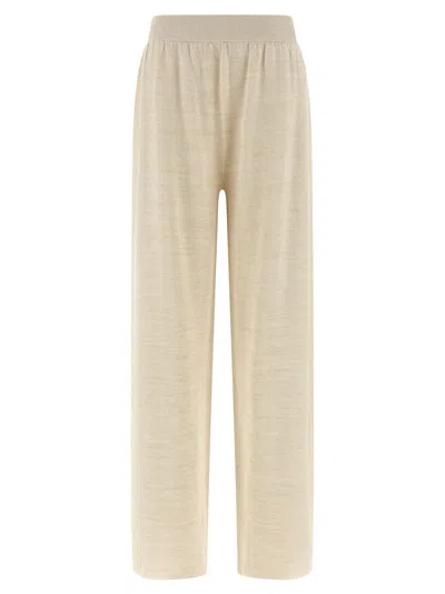 Fabiana Filippi Lamé Thread Trousers Pants Gold In Neutral