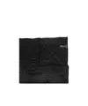 Fabiana Filippi Tonal-design Scarf In Black