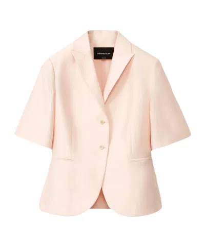 Fabiana Filippi Lapel Casual Jacket In Pink