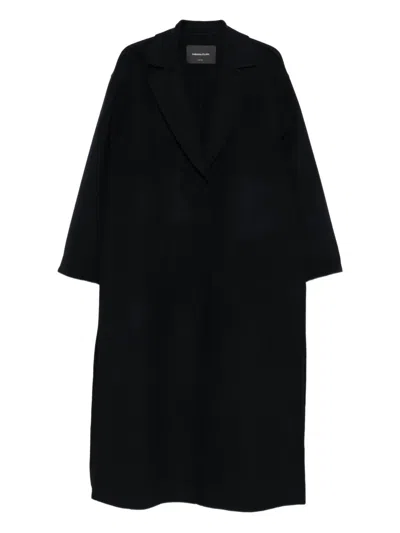 Fabiana Filippi Lapel-collar Coat In Blue