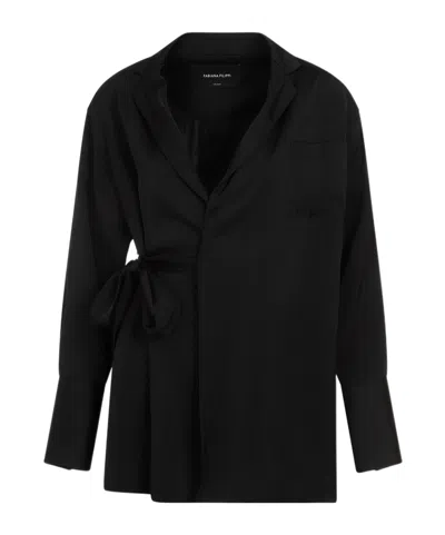 FABIANA FILIPPI FABIANA FILIPPI WRAP AROUND SATIN BLAZER
