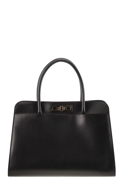 FABIANA FILIPPI FABIANA FILIPPI LARGE HANDBAG WITH METAL ACCESSORY