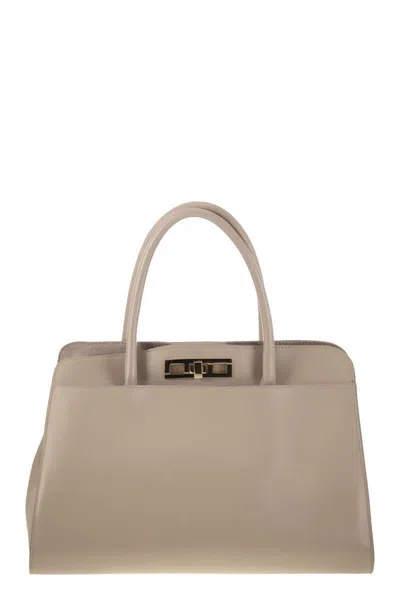 FABIANA FILIPPI FABIANA FILIPPI LARGE HANDBAG WITH METAL ACCESSORY