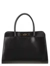 Fabiana Filippi Large Handbag With Metal Accessory In Black