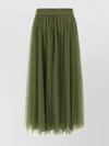 Fabiana Filippi Multi-layer Tulle Midi Skirt With Elastic Waistband