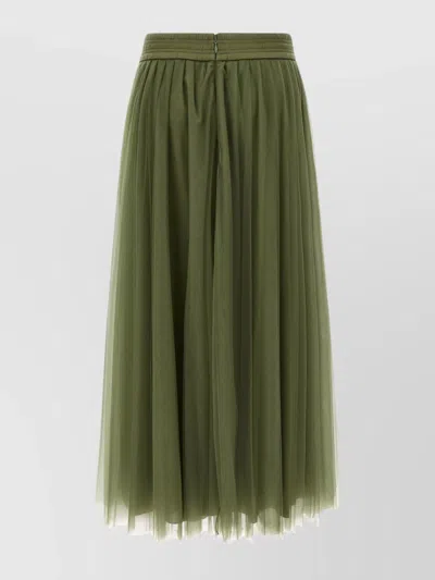 FABIANA FILIPPI LAYERED SHEER TULLE SKIRT WITH ELASTIC WAISTBAND