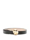 Fabiana Filippi Leather Belt In Black
