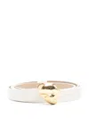 Fabiana Filippi Leather Belt In White