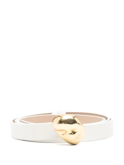 Fabiana Filippi Leather Belt In White
