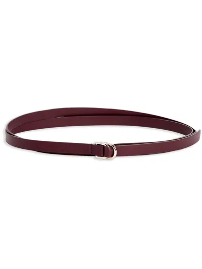 Fabiana Filippi Nappa Leather Belt In Red