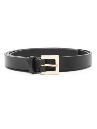 Fabiana Filippi Leather Belt In Schwarz
