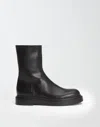 Fabiana Filippi Leather Biker Boots In Black