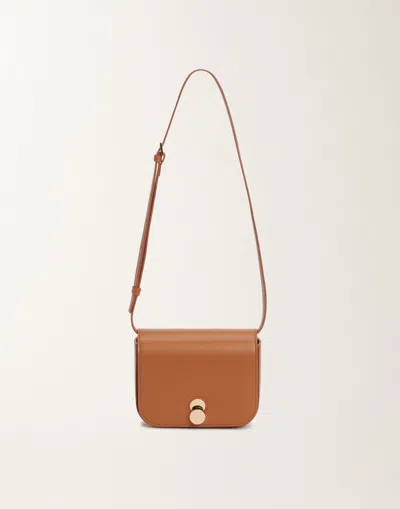 Fabiana Filippi Eclissi Calfskin Mini Messenger Bag In Brown