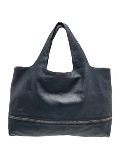 Pre-owned Fabiana Filippi Leather Hobo In Blue