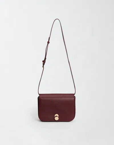 Fabiana Filippi Calfskin Messenger Bag In Red