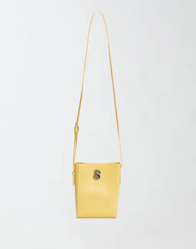 Fabiana Filippi Mini Eclissi Crossbody Bag In Yellow