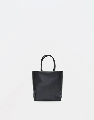 Fabiana Filippi Leather Mini Shopping Bag In Black