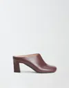 Fabiana Filippi Leather Mules In Red