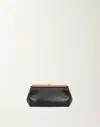 Fabiana Filippi Nappa Leather Clutch In Black