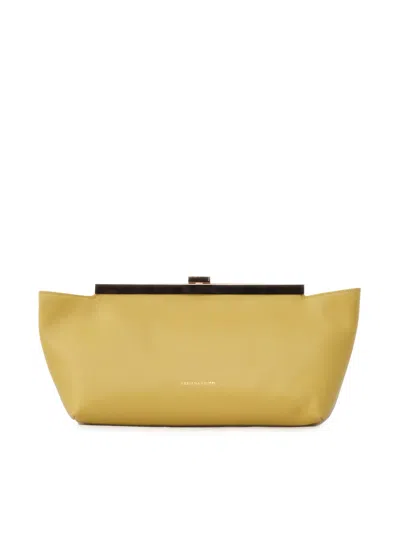 Fabiana Filippi Leather Pouch In Green
