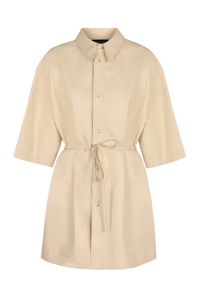 FABIANA FILIPPI FABIANA FILIPPI LEATHER SHIRT