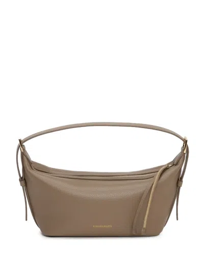 Fabiana Filippi Leather Shoulder Bag In Brown