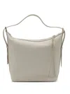 Fabiana Filippi White Leather Shoulder Bag In Neutrals