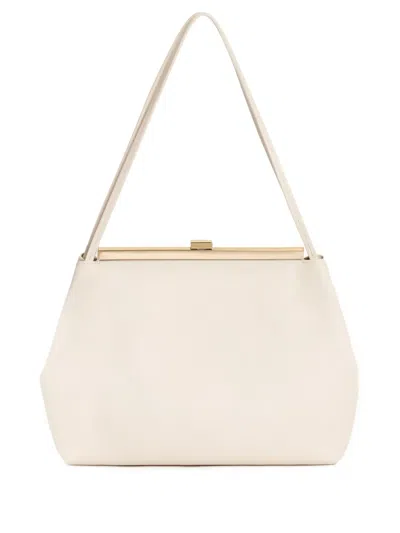 Fabiana Filippi Leather Shoulder Bag In White
