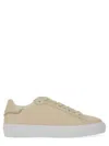 Fabiana Filippi Leather Low-top Sneaker Rubber Sole In Neutral