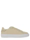 Fabiana Filippi Leather Low-top Sneaker Rubber Sole In Neutral