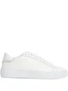Fabiana Filippi Lace-up Leather Sneakers With Shiny Accents