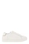 Fabiana Filippi Lace-up Leather Sneakers With Shiny Accents
