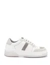 Fabiana Filippi Leather Sneakers In Bianco