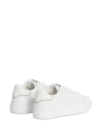 Fabiana Filippi Leather Sneakers In White