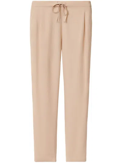 Fabiana Filippi Light Brown Bead-detail Trousers In Pink