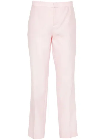 Fabiana Filippi Light Pink Virgin Wool-silk Blend Trousers