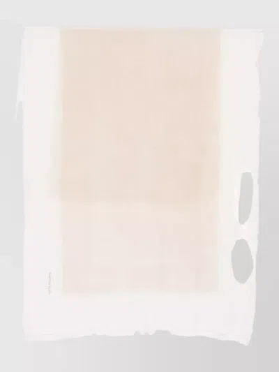 Fabiana Filippi Lightweight Scarf Featuring Distinctive Frayed Edges In Neutral