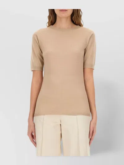 FABIANA FILIPPI LIGHTWEIGHT SHORT SLEEVE ROUND NECK TOP